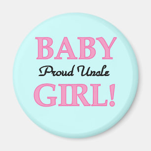 Proud Uncle Baby Girl Tshirts and Gifts Magnet