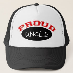 Proud Uncle (Black and Red) Trucker Hat