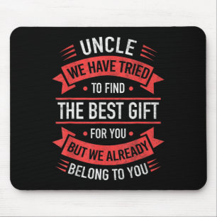 Proud Uncle Funny Uncle Gifts Fathers Day From Nie Mouse Mat