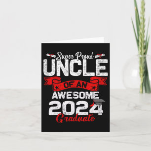 Proud Uncle Of A 2024 Graduate 24 Graduation  Card