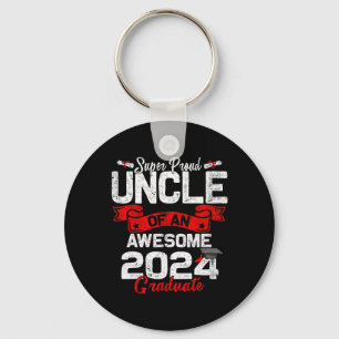 Proud Uncle Of A 2024 Graduate 24 Graduation Key Ring