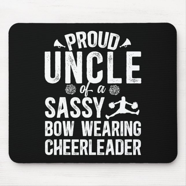 Proud Uncle Of A Cheerleader Uncle Cheer Uncle _1  Mouse Mat (Front)