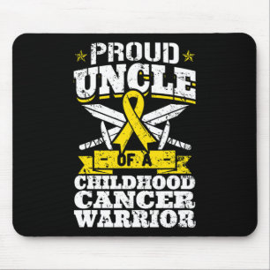 Proud Uncle Of A Childhood Cancer Warrior Awarenes Mouse Mat
