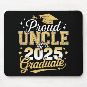 Proud Uncle Of A Cl Of 2025 Graduate Senior Gradua Mouse Mat