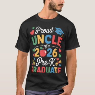 Proud Uncle of a Class 2026 Pre-K Graduate Graduat T-Shirt