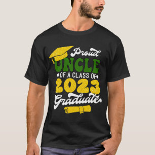 Proud UNCLE of a Class of 2023 Graduate Retro Gold T-Shirt