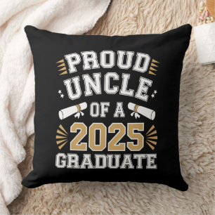 Proud Uncle Of A Class Of 2025 Graduate Graduation Cushion