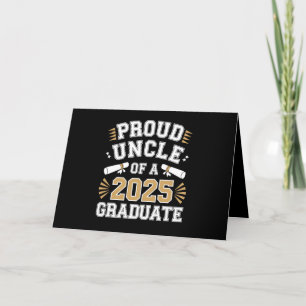 Proud Uncle Of A Class Of 2025 Graduate Graduation Thank You Card