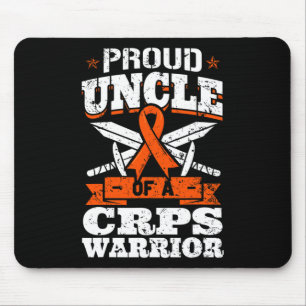 Proud Uncle Of A CRPS Warrior RSD Awareness Ribbon Mouse Mat