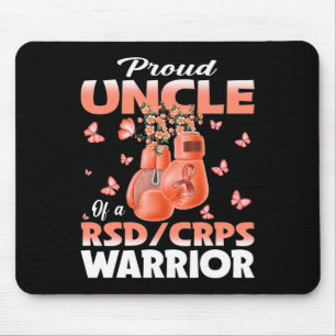 Proud Uncle Of A Rsd Crps Warrior Awareness Boxing Mouse Mat