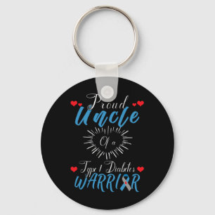 Proud Uncle Of A Type 1 Diabetes Warrior Awareness Key Ring
