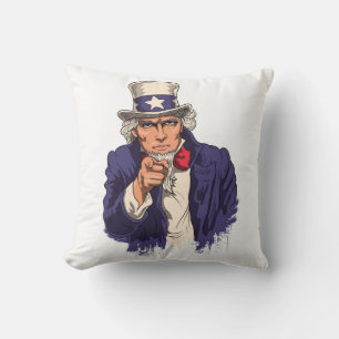 Proud United States of America USA I Want You Cushion