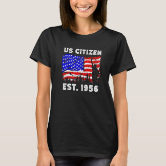 Proud US Citizen Est Since 1956 For New American U T-Shirt