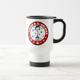 Proud US Soldier Travel Mug