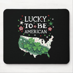 Proud Usa - American Map - Great American St. Patr Mouse Mat