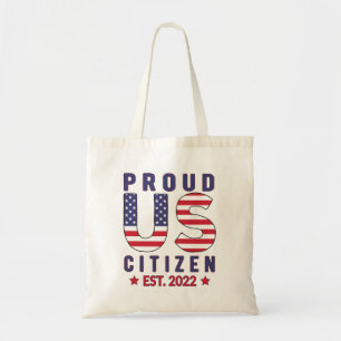 Proud USA Citizen Est. 2022, New American Citizen Tote Bag