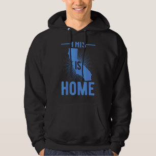 Proud Usa Fan State This Is Home Map California Hoodie