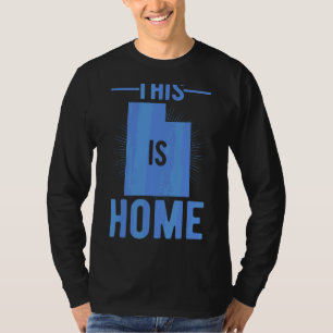 Proud Usa Fan State  This Is Home Map Utah T-Shirt