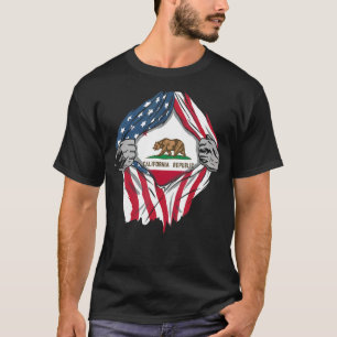 Proud Usa Home Country Patriotic Home State Flag C T-Shirt