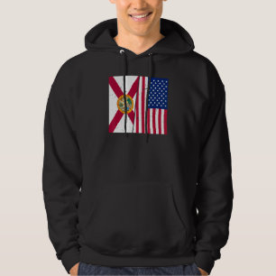 Proud Usa Home Country Patriotic Home State Flag F Hoodie