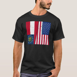 Proud Usa Home Country Patriotic Home State Flag G T-Shirt