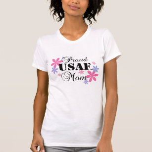 Proud USAF Mum Floral T-Shirt