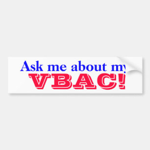 Proud VBAC Mama Goddess Bumper Sticker