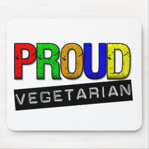 Proud Vegetarian Mouse Mat