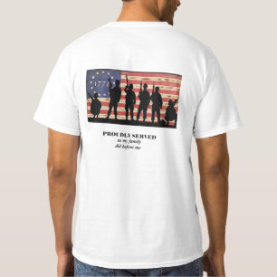 Proud Veteran 1776 American Flag T-Shirt
