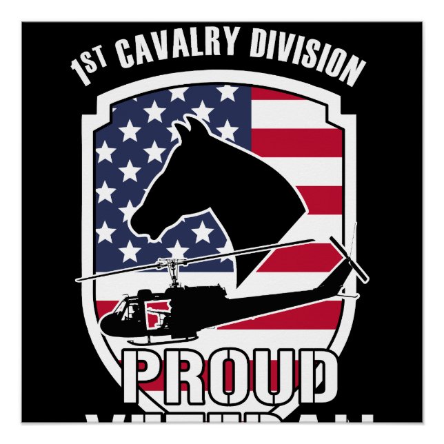 PROUD VETERAN / 1st Cavalry Division Poster (Front)