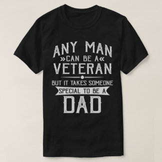 Proud Veteran Dad Gift for Him Father's Day T-Shirt