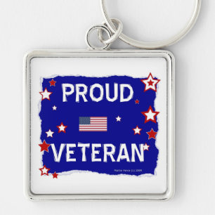 Proud Veteran Key Ring