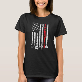 Proud Veteran Nurse US Flag Veteran Nursing T-Shirt