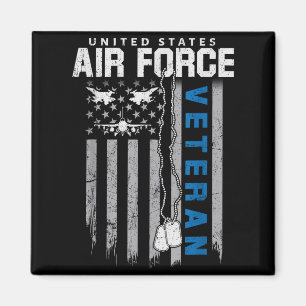 Proud veteran of the air force flag american usaf magnet