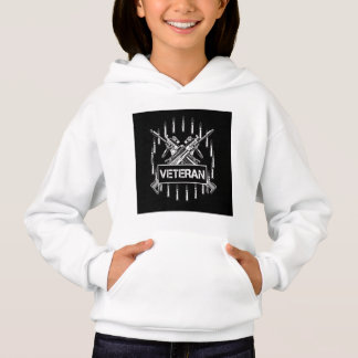 Proud Veteran Tribute Girls Hoodie