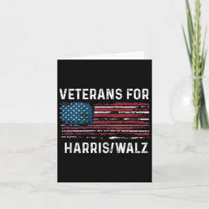 Proud Veterans For Kamala Harris Tim W 2024 Card