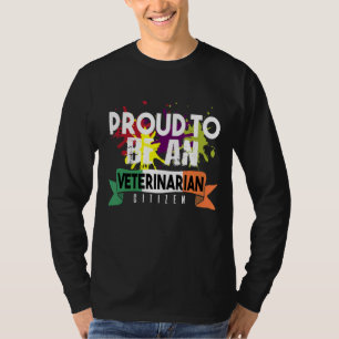 Proud veterinarian citizen Profession career worke T-Shirt