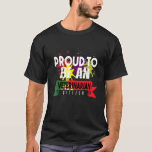 Proud Veterinarian Citizen Profession Career Worke T-Shirt