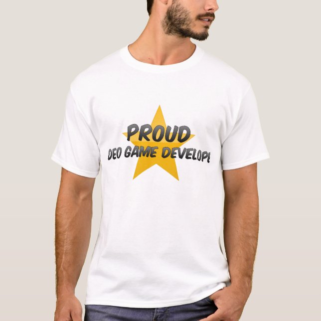 Proud Video Game Developer T-Shirt (Front)
