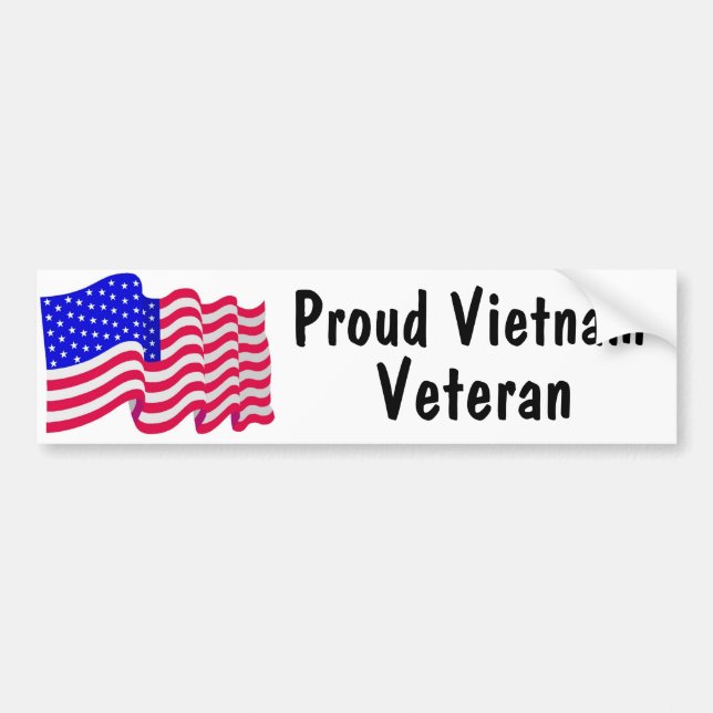 Proud Vietnam Veteran Bumper sticker (Front)