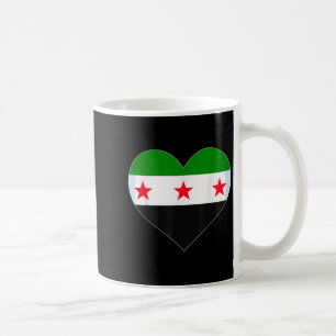 Proud Vintage Syrian Flag Free Syria Heart Love Ma Coffee Mug