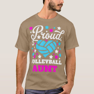Proud Volleyball Aunt T-Shirt