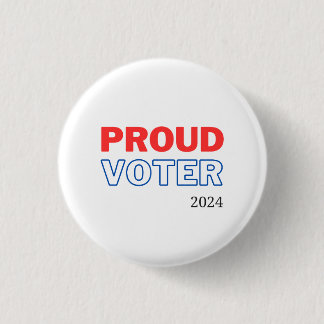 Proud Voter 2024 3 Cm Round Badge