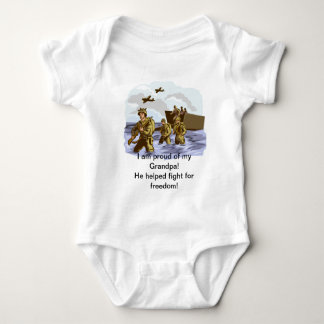 Proud War Veteran Grandpa Baby Bodysuit