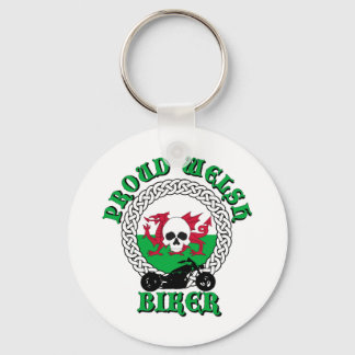 Proud Welsh Biker Key Ring
