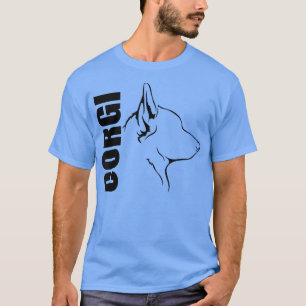 Proud Welsh Corgi Profile Dog Breed Dog1136 T-Shirt