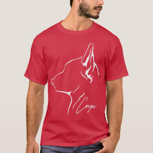 Proud Welsh Corgi Profile Dog Breed Dog1314 T-Shirt