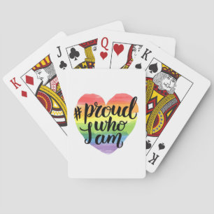 Proud Who I Am Playing Cards