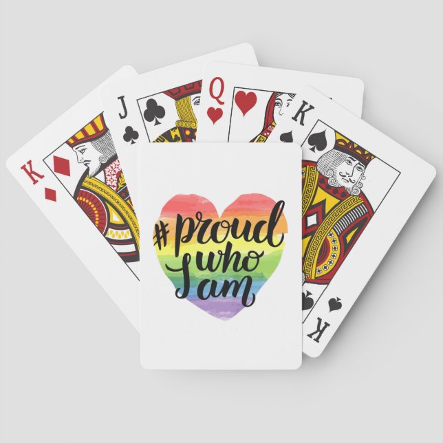 Proud Who I Am Playing Cards (Back)