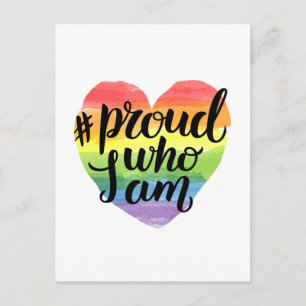 Proud Who I Am Postcard
